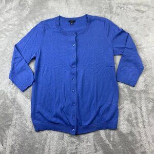 Talbots Button Down Long Sleeve Sweater Women's Size Petite Mp BRAND NEW